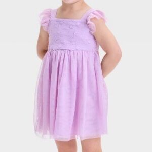 Lavender Lilac Light Purple Cat & Jack 4T girls Dress tulle ruffle floral